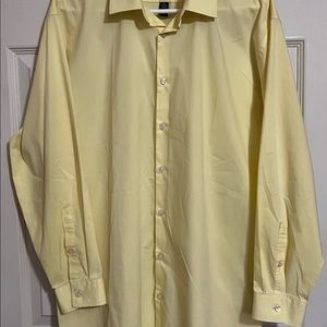 Men’s J Ferrar yellow slim fit long sleeve shirt